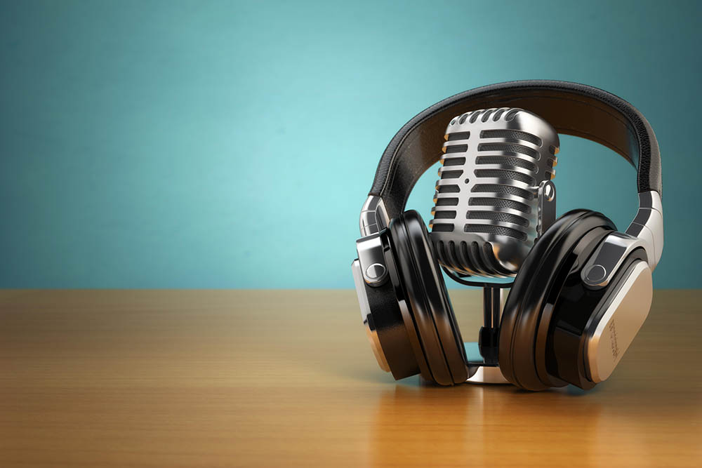Radio Ads - Microphone or headset. Solutionarian Marketing & Web Design